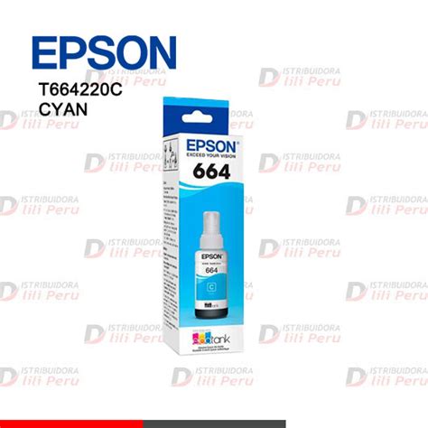 TINTA EPSON T664220 AL CIAN PARA L200 Distribuidora LiLi