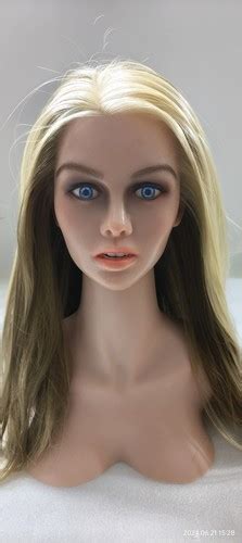 Realistic Silicone Sex Doll Head Real Oral Mobile Jaw Tongue