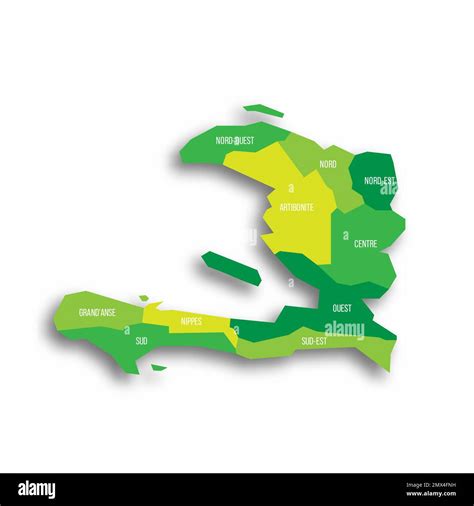 Haiti political map of administrative divisions Stock Vector Image ...