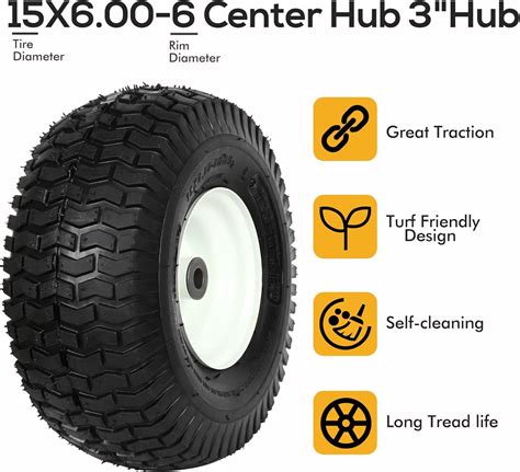 Buy Weize X Lawn Mower Tires With Inner Tube And Rim