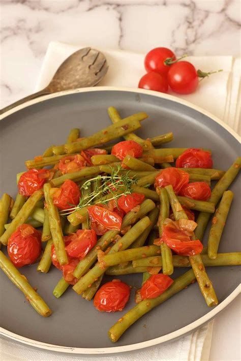 Gebakken Sperziebonen Met Tomaten The Tasty Chilli