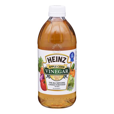 Heinz All Natural Apple Cider Vinegar With 5 Acidity 32 Fl Oz Bottle