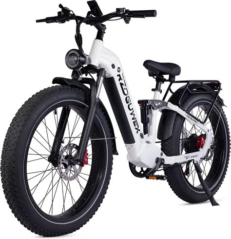 Rzoguwex Electric Bicycle Inch Off Road Ebike For Adults With V