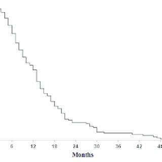 Kaplan Meier Disease Free Survival DFS Curve Describing Time From