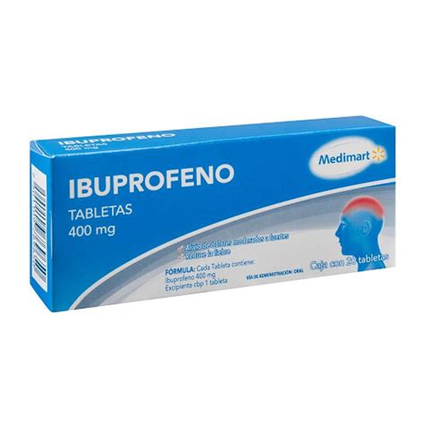 Ibuprofeno Medimart 400 Mg 20 Tabletas Bodega Aurrera Despensa A Tu Casa