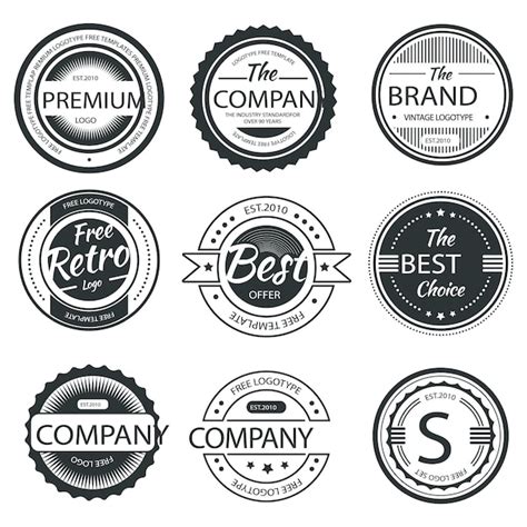 Premium Vector | Circular logo templates