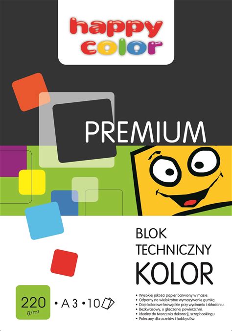 Blok Techniczny Premium Kolorowy Happy Color A Allegro Pl