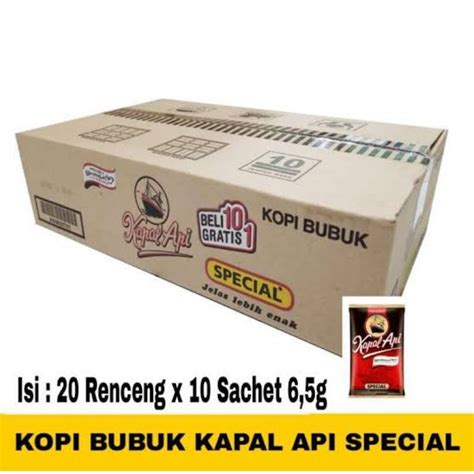 Jual Kopi Kapal Api Special Mini 6 5 Gr 1 Dus Isi 20 Renceng Shopee