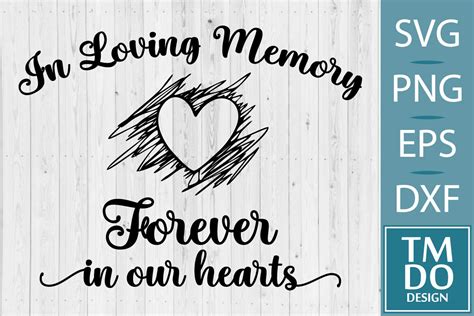 In Loving Memory SVG Memorial SVG Gráfico por TMDOdesign Creative