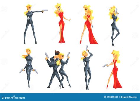 Agent F Minin Undercover De Service Secret Capitaux Professionnels De Femme Blonde Sexy Dans