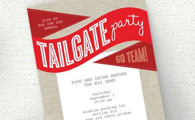 Tailgate party free printable invitation | How About Orange