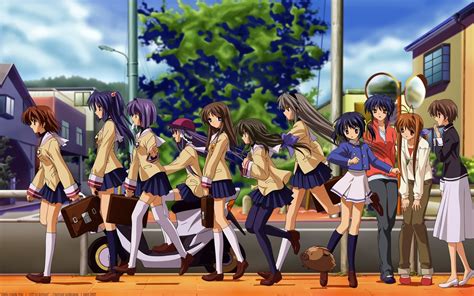 Clannad Characters Hd Wallpaper A Journey With Mei And Friends