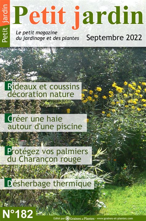 Magazine Petit Jardin N Septembre Jardinage Plantes Et Fleurs