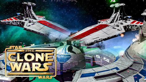 Star Wars The Clone Wars Massive Epic Space Battles Cinematic