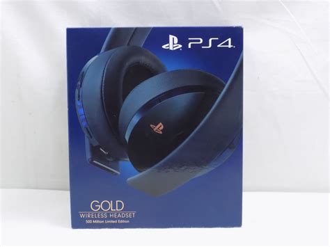 Brand New Sealed Playstation 4 PS4 Gold Wireless Headset 500 Million Limited Edition - Starboard ...