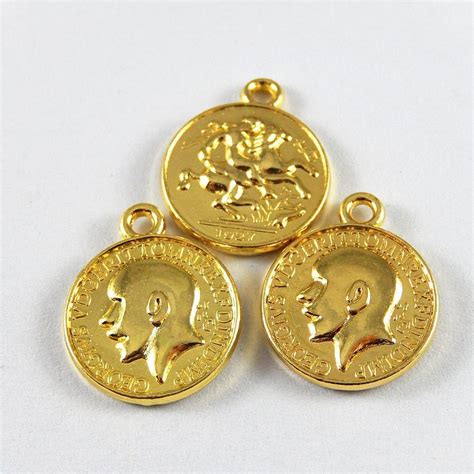 Pcs Lot Gold Color Zinc Alloy Commemorative Coins Shaped Jewelry