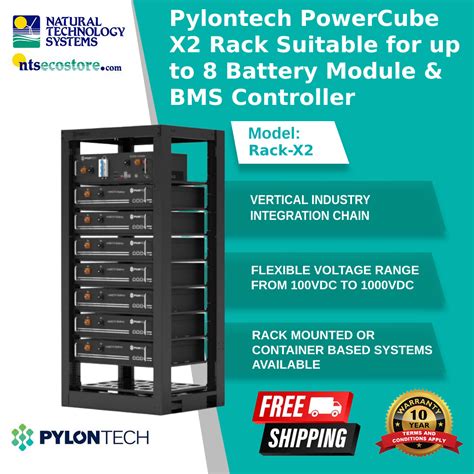 Pylontech Powercube X2 Rack Suitable For Up To 8 Battery Module And Bms