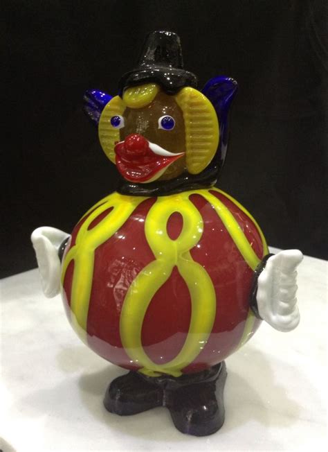 Italian Blown Glass Clown Gallery36 Ca Venetian Glass Blown Glass Glass Collection Clown