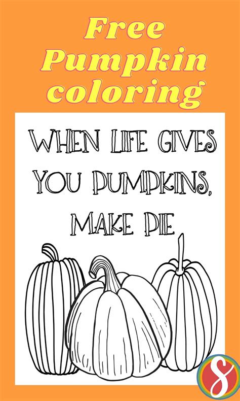 31 Free Pumpkin Coloring Page Printables — Stevie Doodles