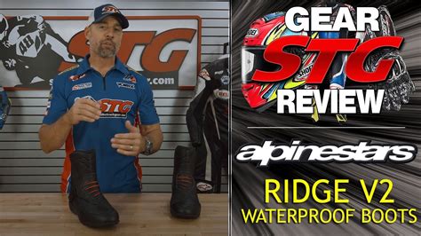 Alpinestars Ridge V Waterproof Boots Review Sportbike Track Gear