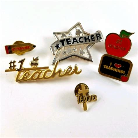 Jewelry Lot Of Teacher Lapel Pins Brooches Jewelry Accessories