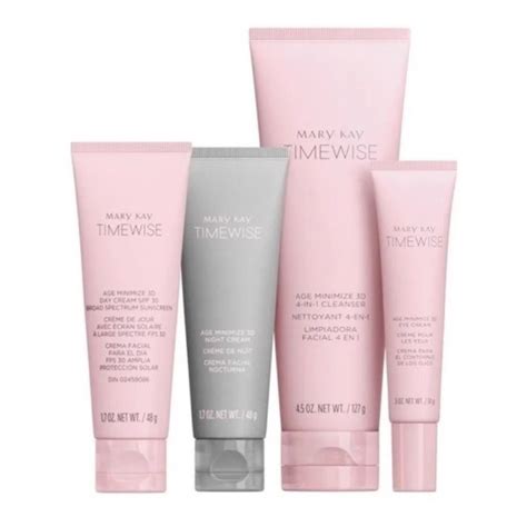 Linha Timewise 3D Mary Kay Gel De Limpeza Creme Diurno Noturno Creme