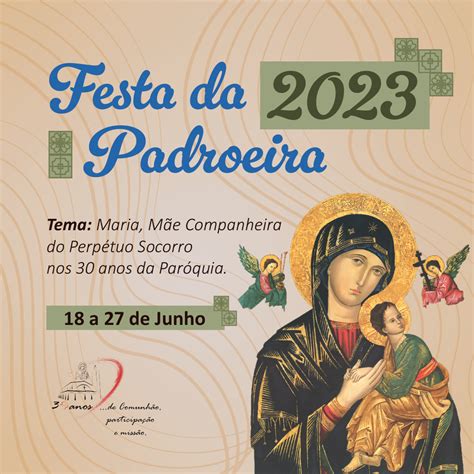 Festa da Padroeira programação completa Paróquia N Sra do