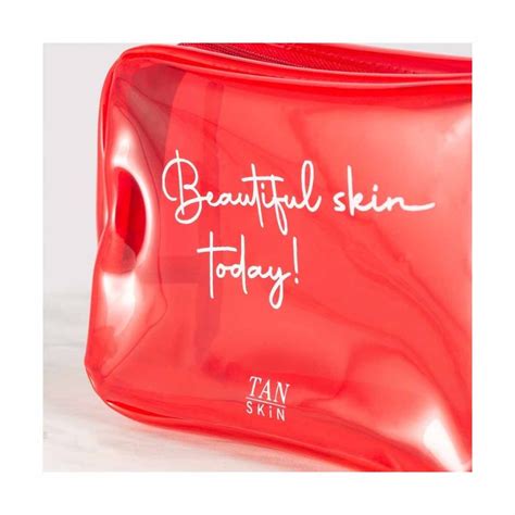 Jual TAN SKIN Tas Kosmetik Pouch Merah Jelly Whitening Series