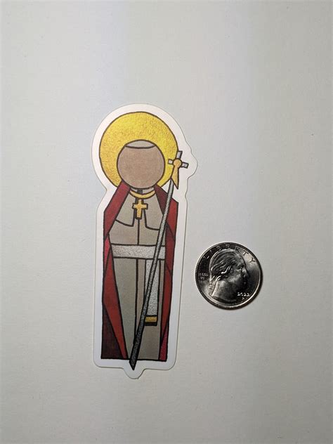 Pope Saint John Paul Ii Matte Vinyl Sticker Abstract Modern Etsy