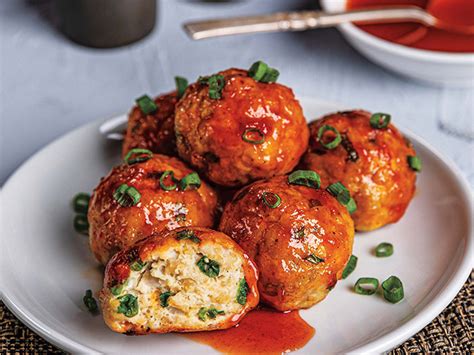 Honey Sriracha Chicken Meatballs