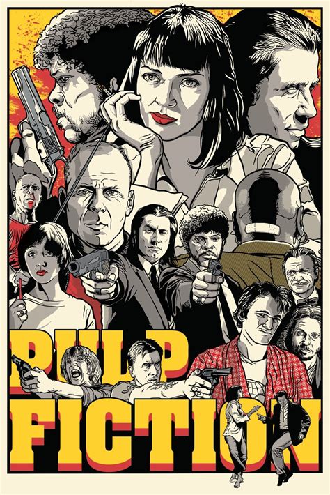 Joshua Budich Pulp Fiction Poster now | Movie art, Movie poster art ...