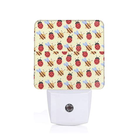 Xecao Ladybug And Bee for Night Light - a Wall-mounted LED Fixture with