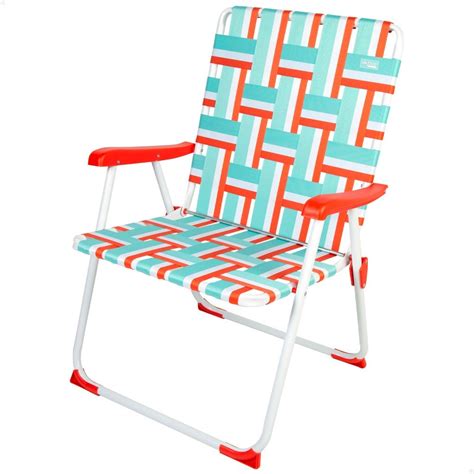 AKTIVE Chaise De Plage Pliante Avec Dossier XXL 82x65 Cm Multicolore