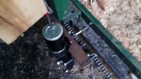 DIY Power Feed for Bandsaw Mill - YouTube