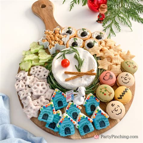 charlie brown Christmas charcuterie board snoopy grazing snack board ...