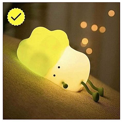 Ночник "Уставший брокколи", силиконовый, детский, беспроводной, USB ...