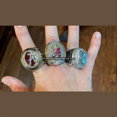 Alabama Crimson Tide National Championship Rings Collection