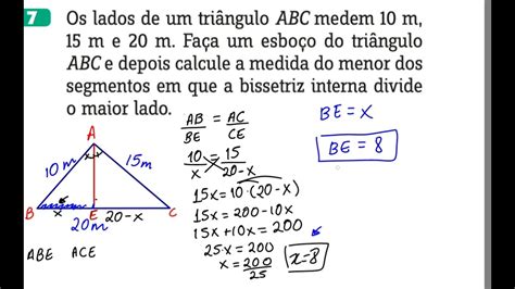 Os Lados De Um Triangulo Medem