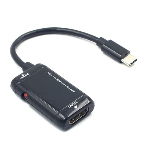 USB 3.1 to HDMI Conversion Adapter Portable for Mobile Phone Tablet ...