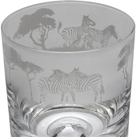 Animo Glass Whisky Tumbler Zebra Ts Direct 2 U