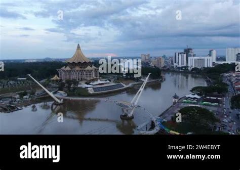 Kuching Sarawak Malaysia October 10 2020 The Iconic Landmark