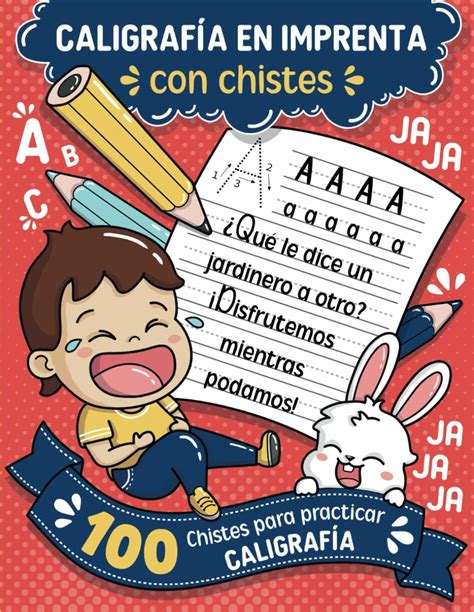 Buy Cuaderno De Pr Ctica De Caligraf A En Letra Imprenta Con Chistes