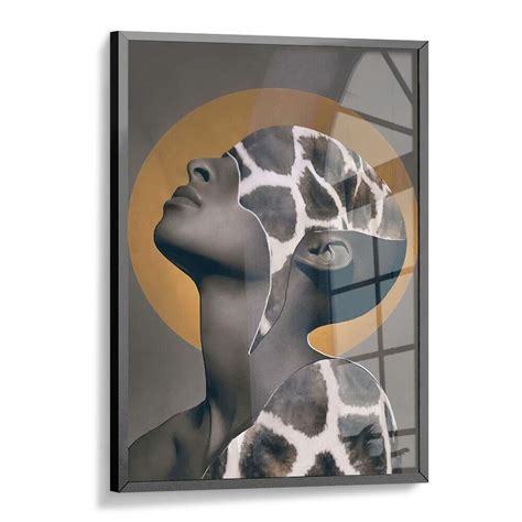 Quadro Decorativo Abstrato Mulher Negra Pele De On A Fran Adesivos De