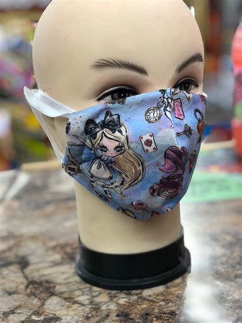 Alice in wonderland face mask Alice face mask cute face mask | Etsy