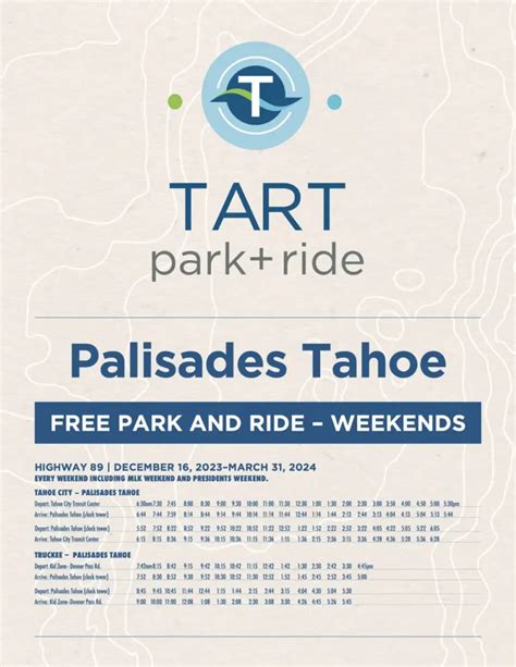 Palisades Tahoe Brings Back Park and Ride Program for 2023-24 Ski ...