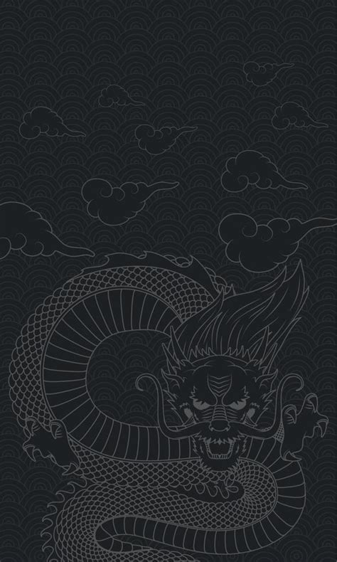 chinese dragon black background 10850695 Vector Art at Vecteezy