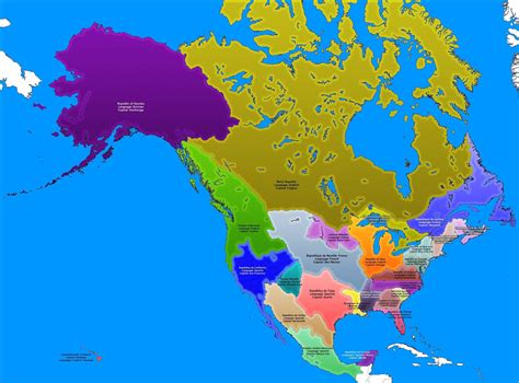 A map of balkanized North America (/r/mapporn xpost) : r/Cascadia