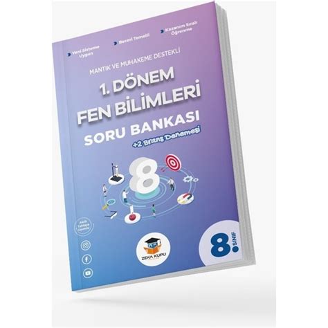 Zeka Küpü Yayınları 8 sınıf Fen Bilimleri 1 dönem Soru Kitabı