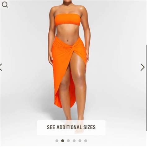 SKIMS Swim Rare Skims Orange Bikini New With Tags Poshmark