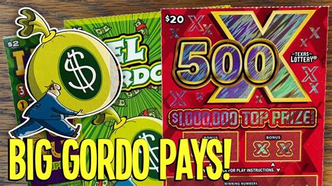 BIG Gordo Pays Out NEW TICKETS 10X El Gordo 500X Fixin To